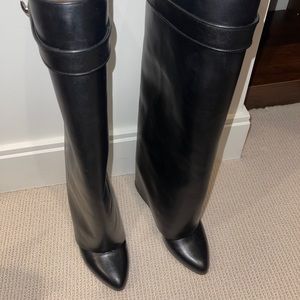 GIVENCHY SHARK LOCK HIGH BOOTS